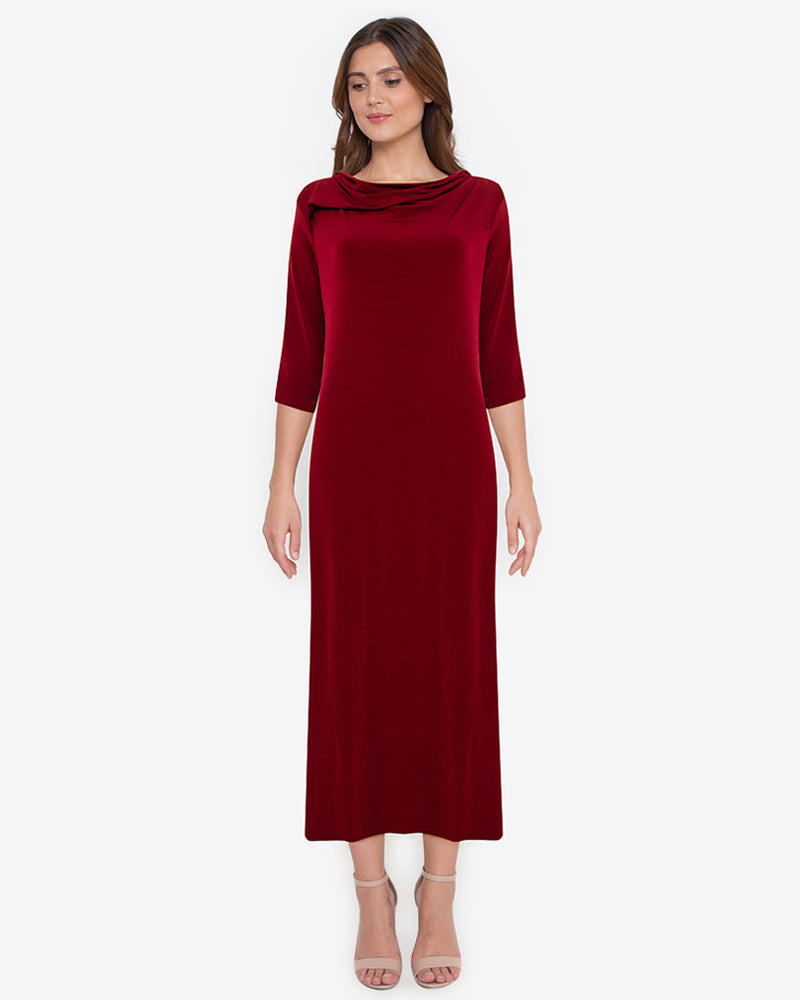Zylina Maxi Cowl Neckline Dress