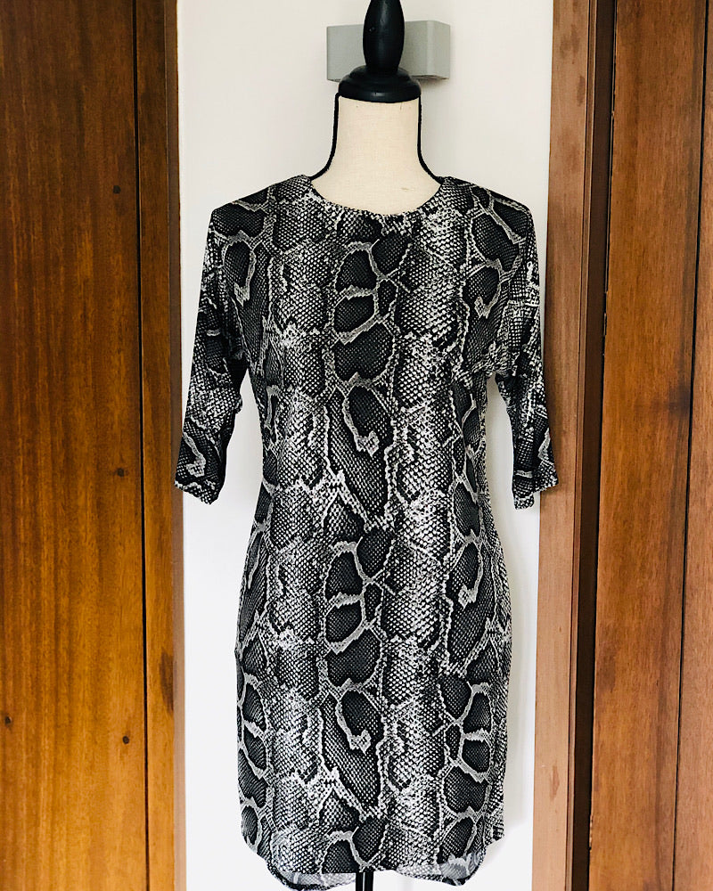 Hope Snakeskin Printed Dress