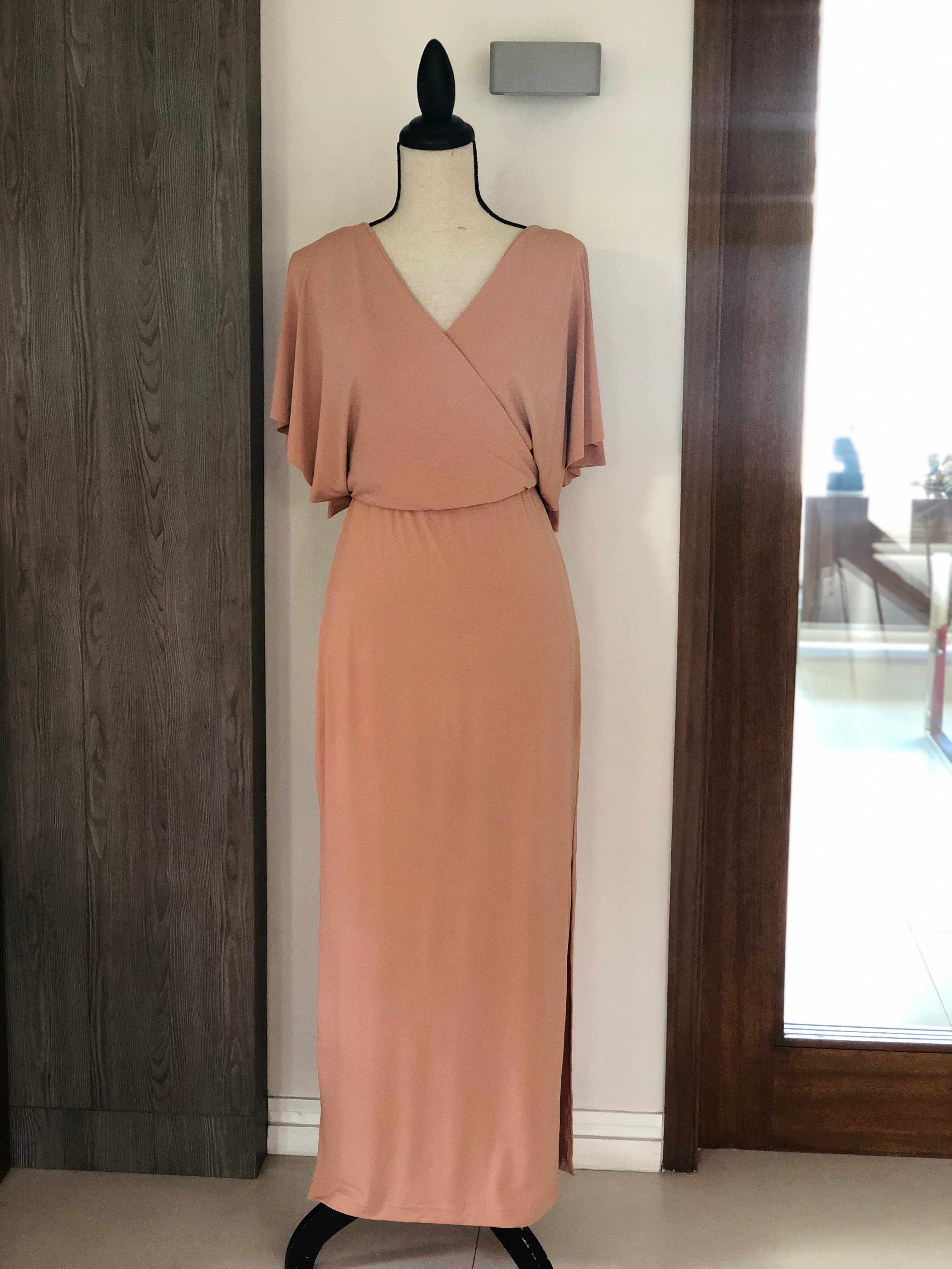 Loveleen V-Neck Jersey Maxi Dress - Cole Vintage