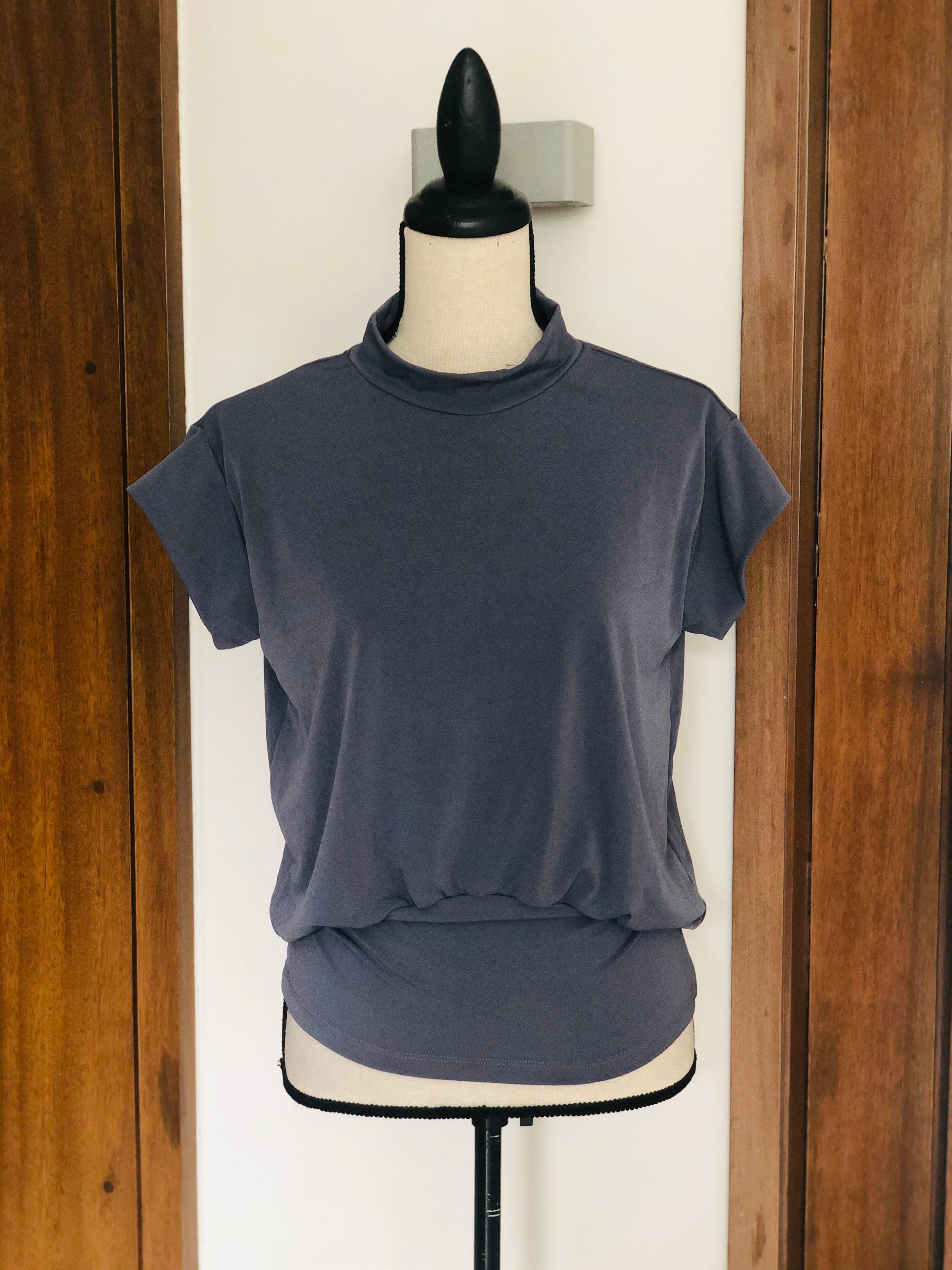 Alaina Blouson Jersey Short Sleeves Top