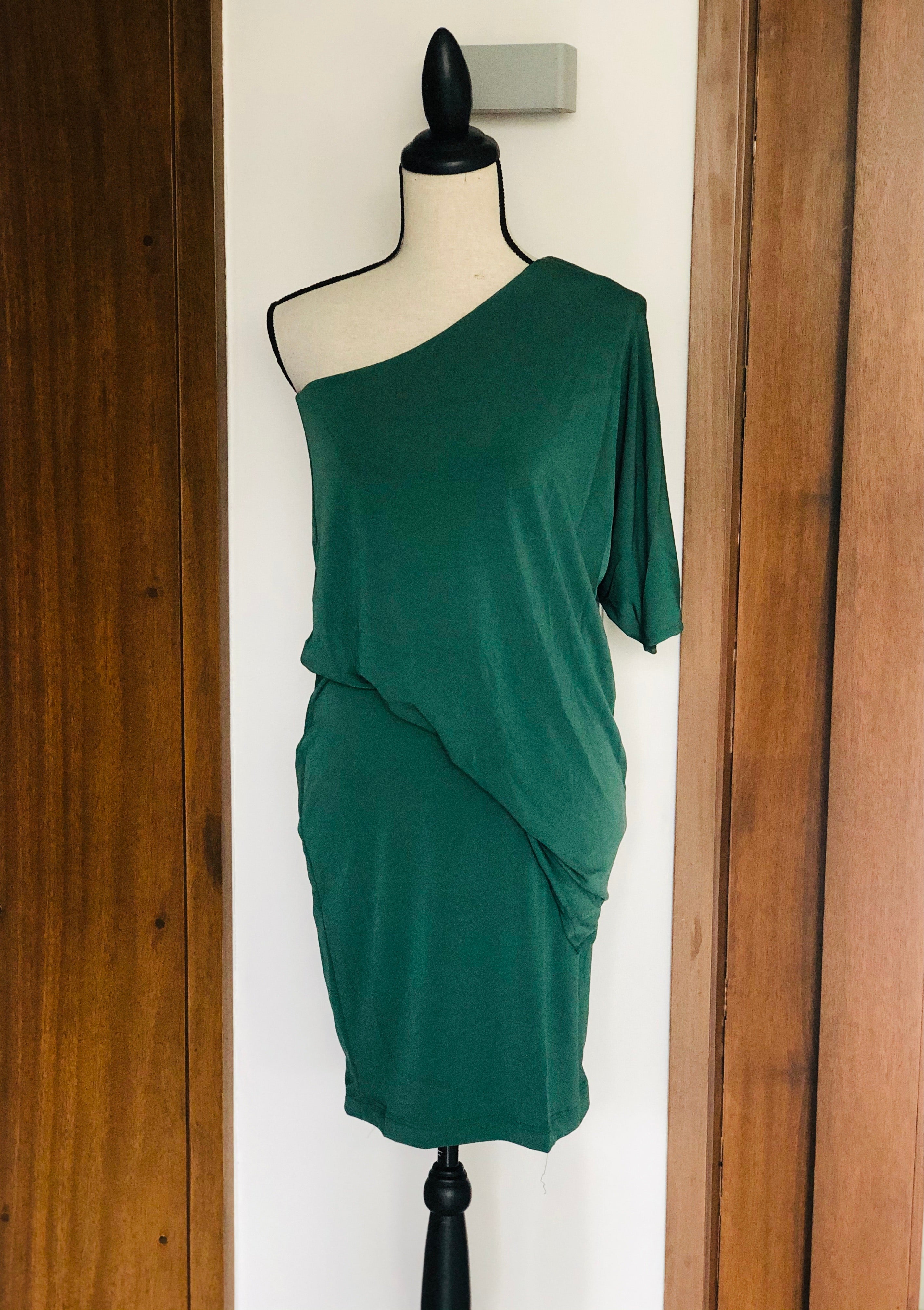 Paulette One-Shoulder Bodycon Dress