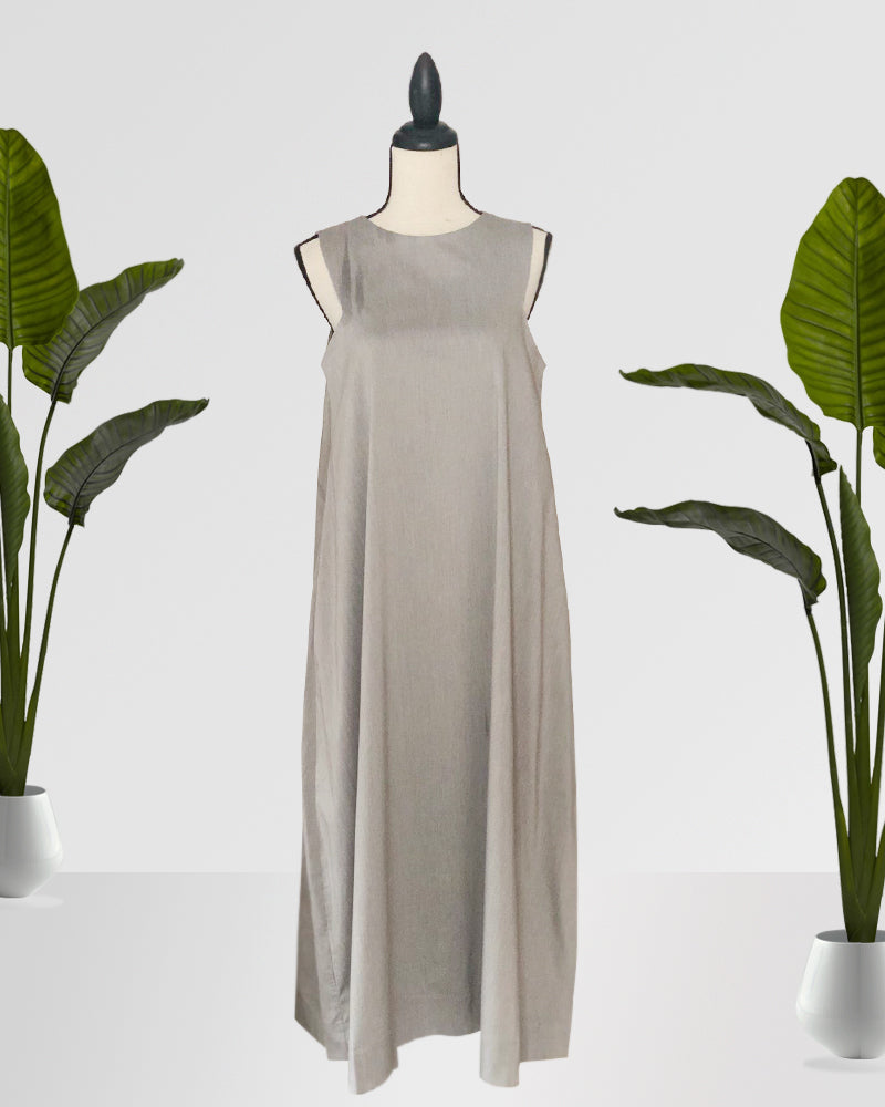 Imogen Halter Sleeves Maxi Dress