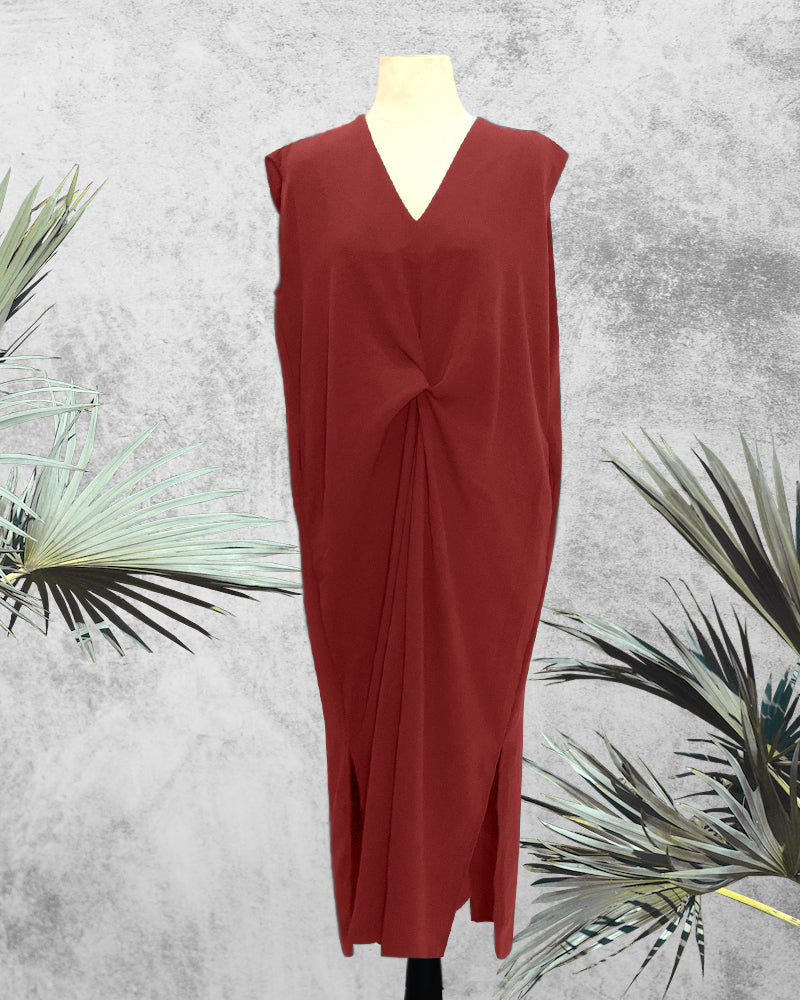Lucinda Sleeveless V-Neck Midi Dress