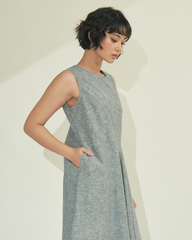 Noemi Asymmetric Hem Short Dress