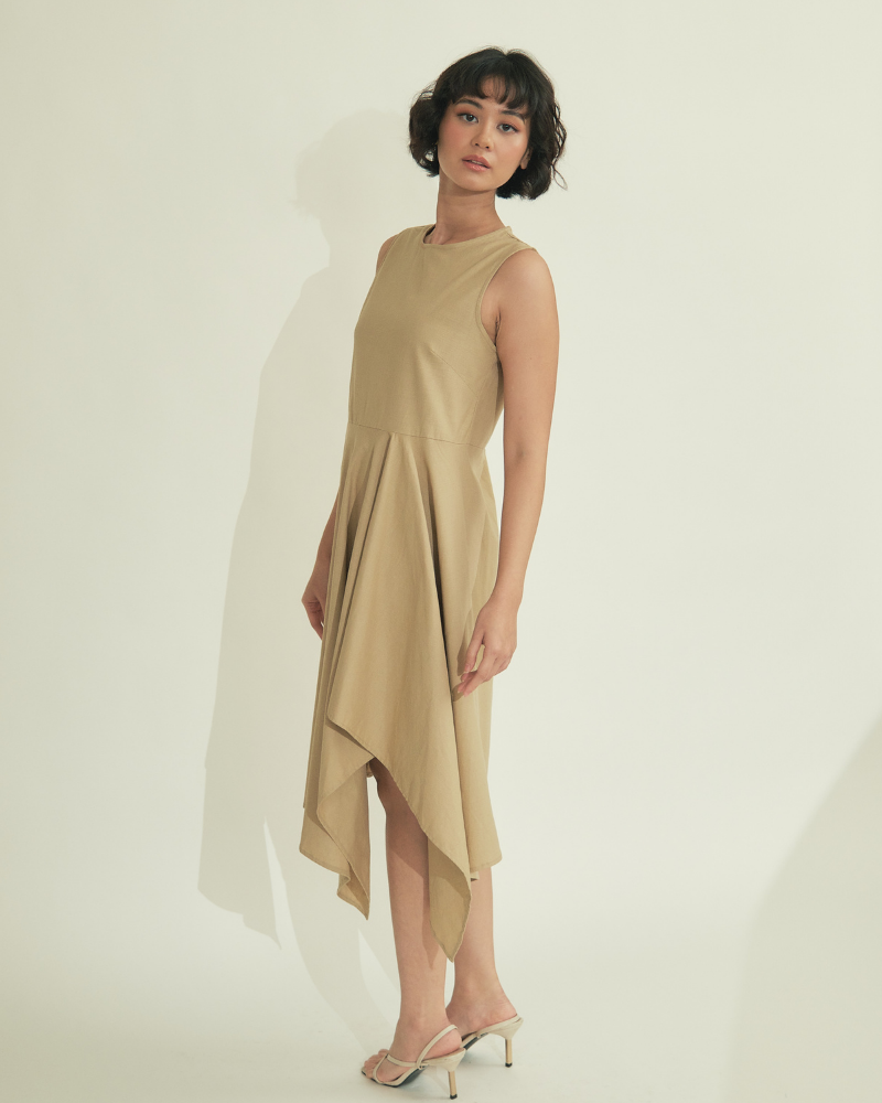 Noemi Asymmetric Hem Short Dress