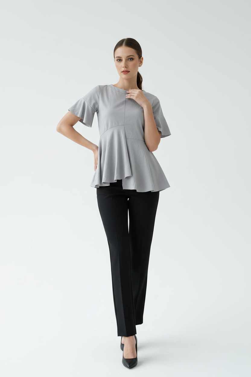 Sandria Uneven Hem Top - Cole Vintage