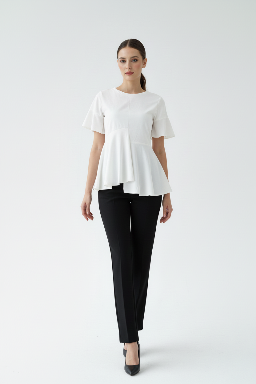 Sandria Uneven Hem Top - Cole Vintage