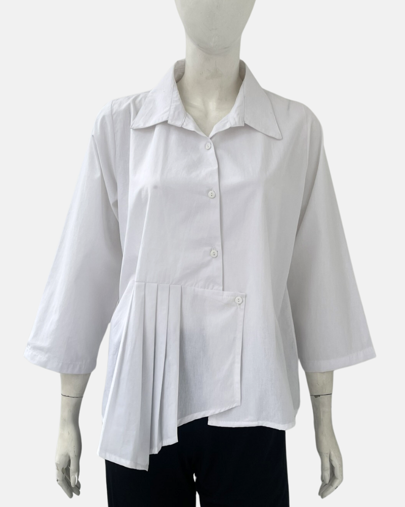 Juni Pleated Hem Top