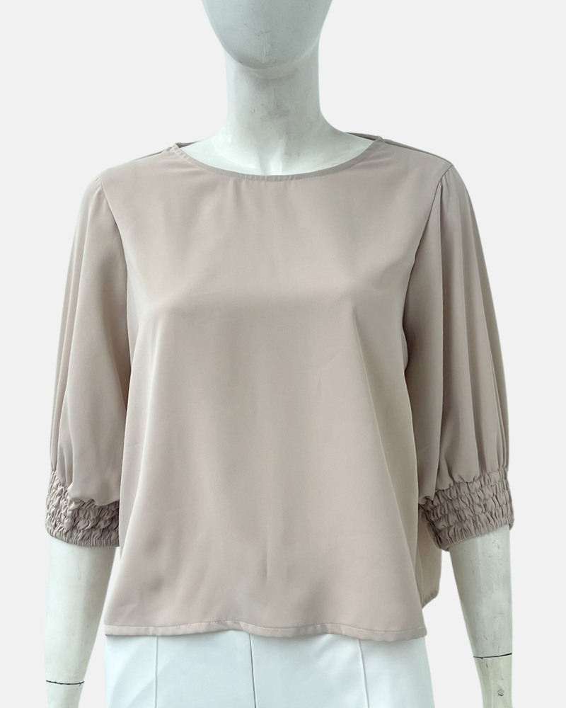 Inara Shirred Cuff Sleeves Top