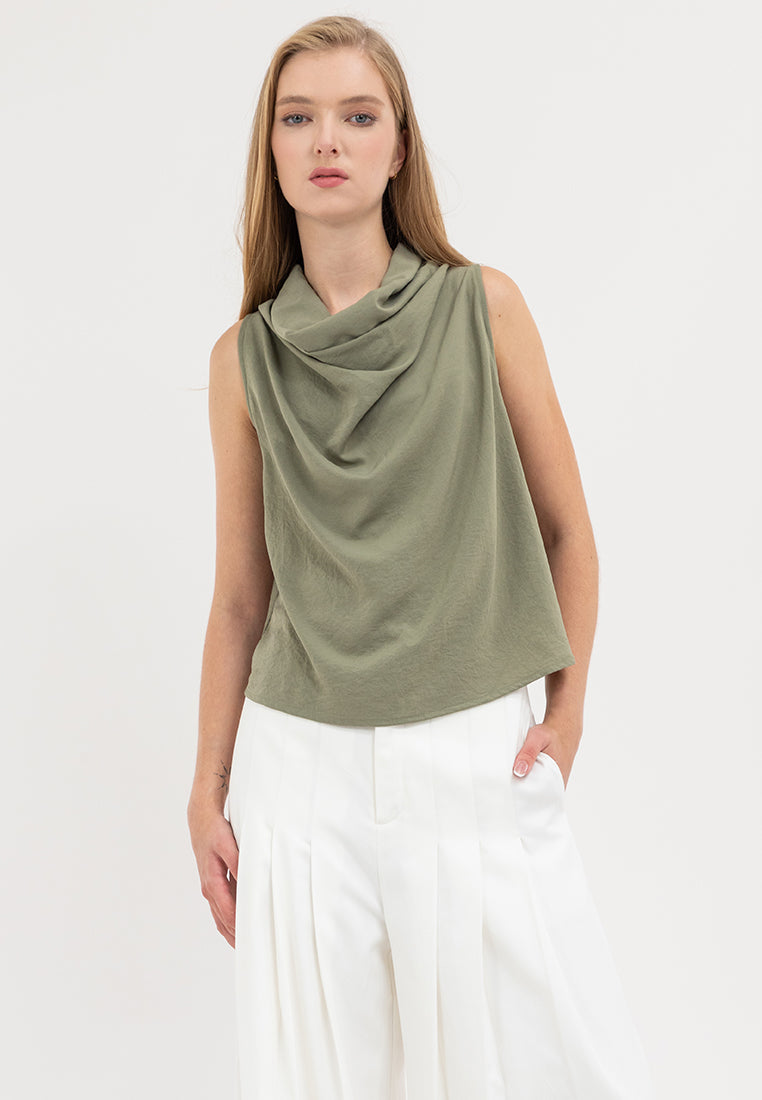 Alodie Cowl Neckline Top