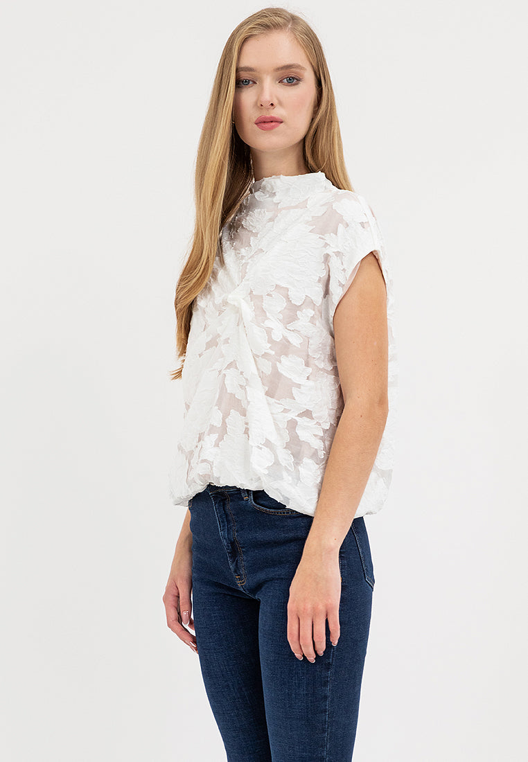 Hera Short Sleeves Lace Top