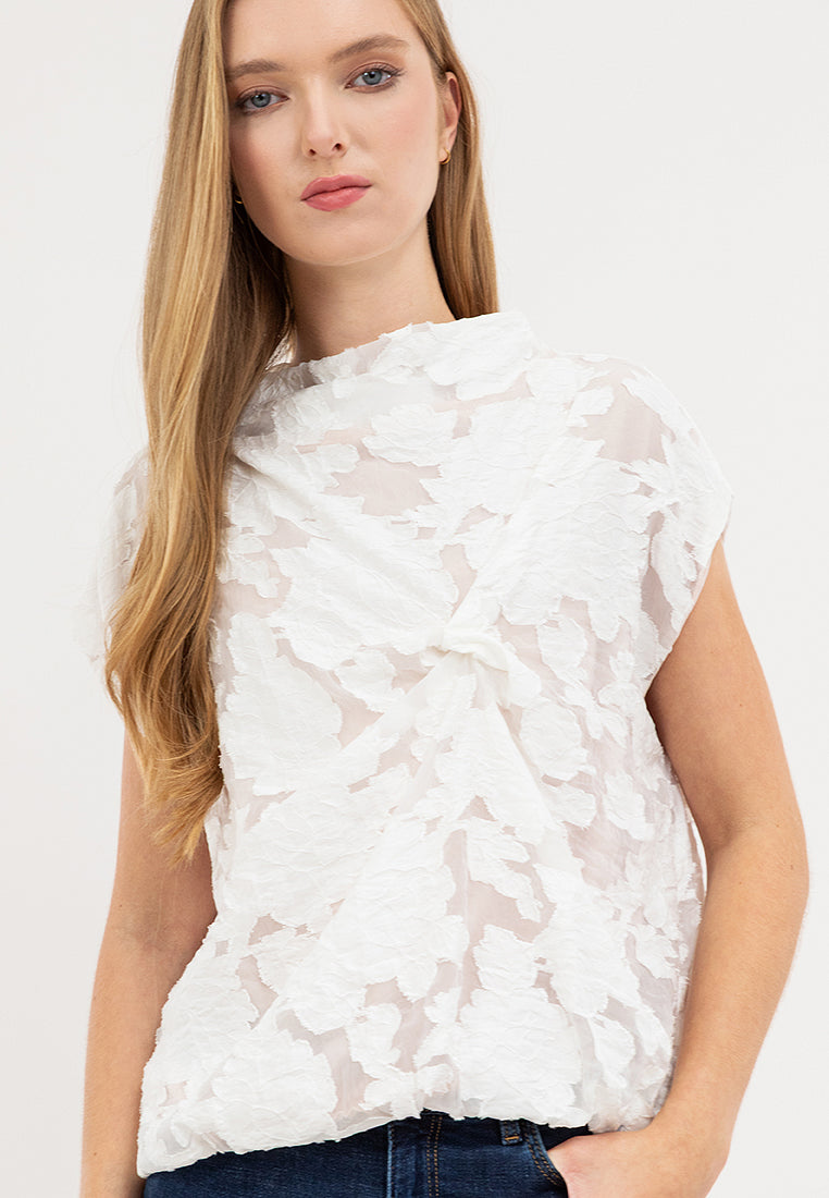 Hera Short Sleeves Lace Top