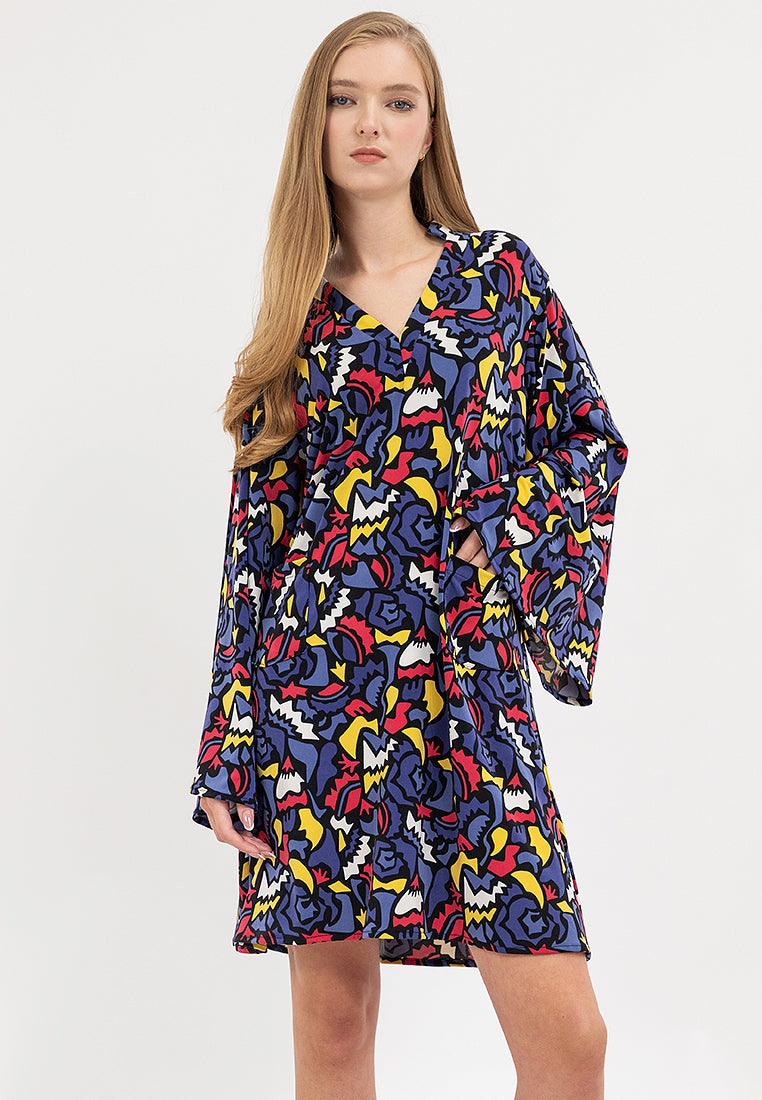 Leah Long Sleeves Short Dress