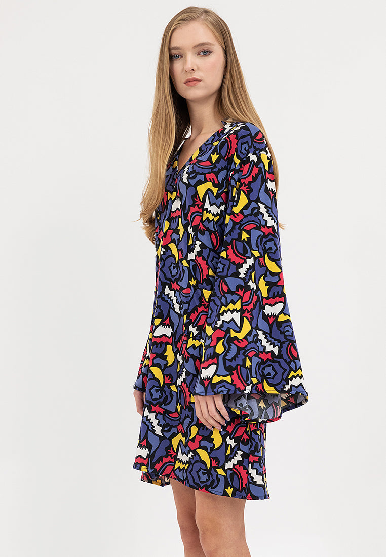 Leah Long Sleeves Short Dress