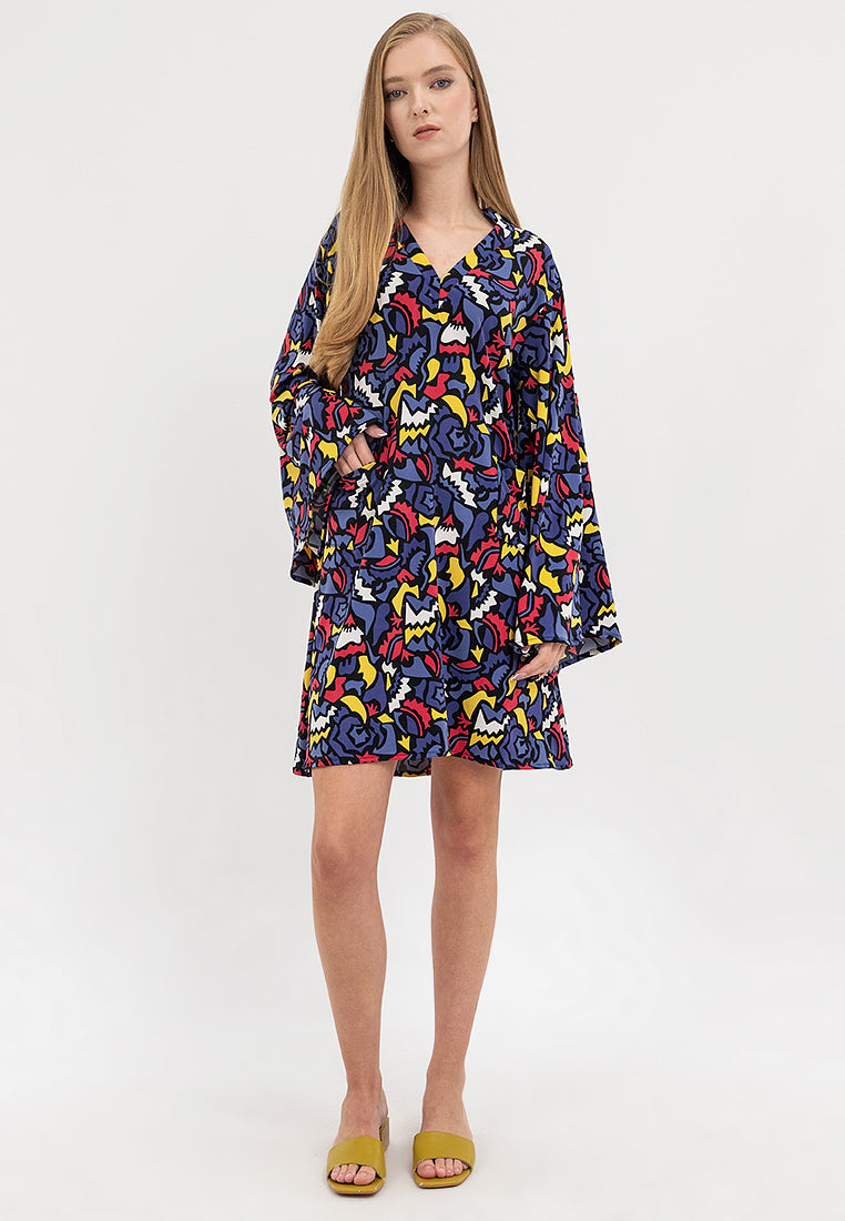 Leah Long Sleeves Short Dress
