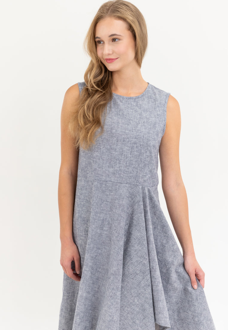 Noemi Asymmetric Hem Short Dress