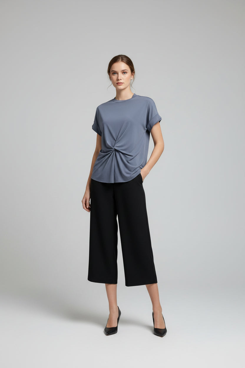 Ula Short Sleeves Jersey Top - Cole Vintage